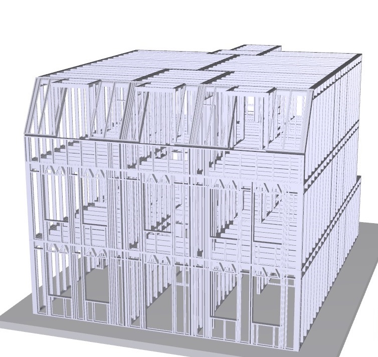 Appartementengebouw staalframebouw